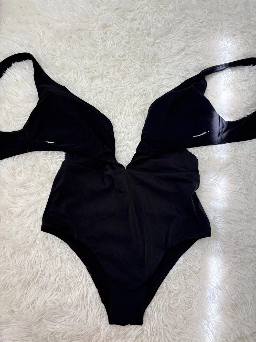 Lululemon Cross-Front Deep V High-Waisted One-Piece Swimsuit